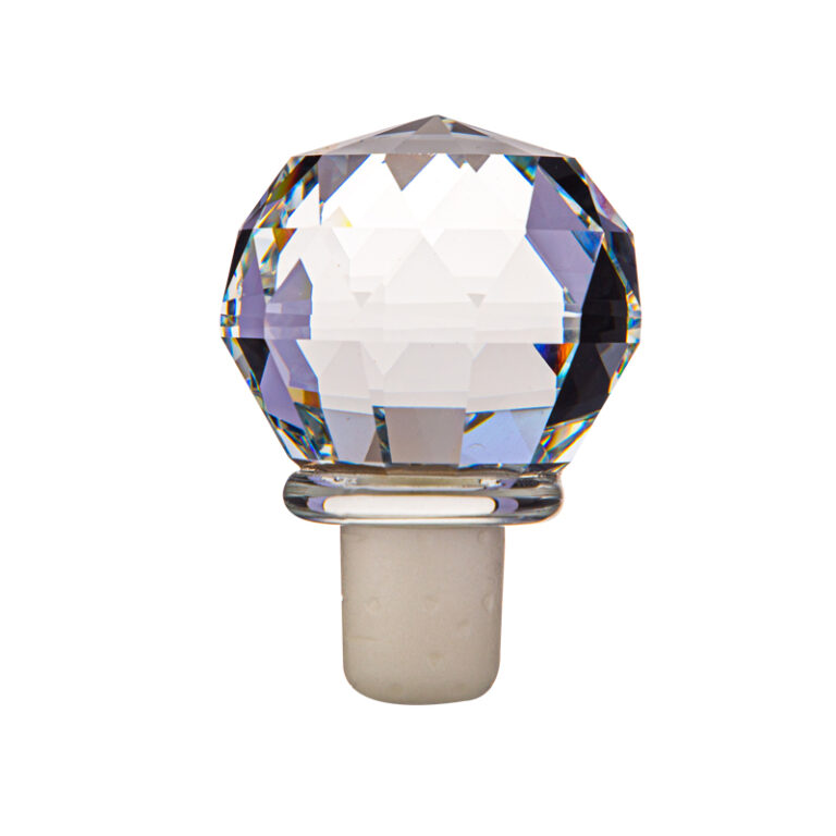 Glass wine stopper